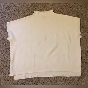 JODIFL Ivory Ribbed Knit Top